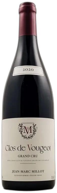 photos du vin jm Millot Clos Vougeot 2020
