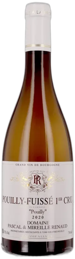 vue du vin Pouilly-Fuissé 1er Cru Aux Bouthières Blanc 2022 Domaine Pascal Renaud