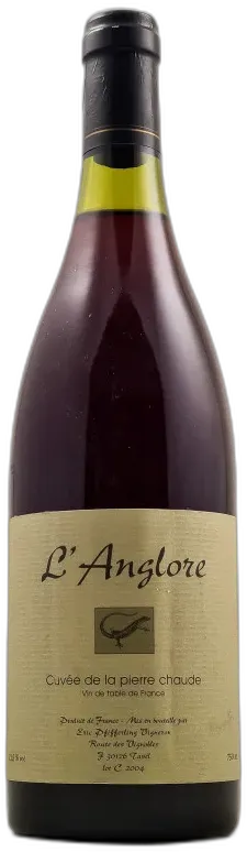 vue du vin l’Anglore Vin de France "Pierre Chaude" 2004