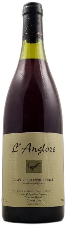 vue du vin l’Anglore Vin de France "Pierre Chaude" 2004