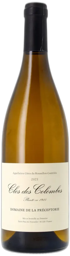 vue du vin Domaine de la Préceptorie Clos des Colombes Aop Côtes-du-Roussillon