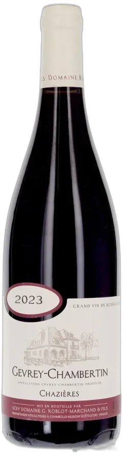 illustration du vin Domaine Roblot Marchand Gevrey-Chambertin Chazières Aop Gevrey-Chambertin