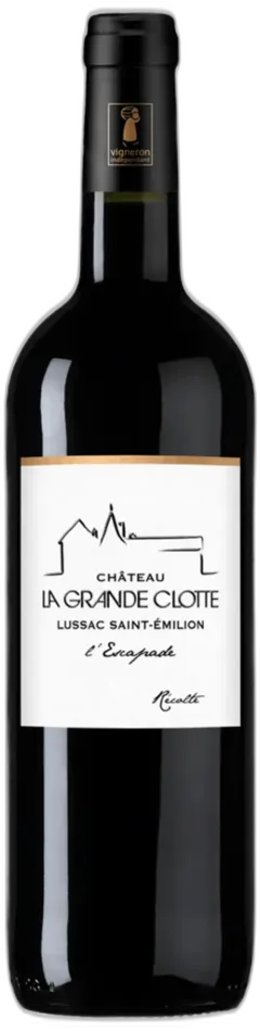 vue du vin Château la Grande Clotte l’Escapade Aop Lussac-Saint-Émilion