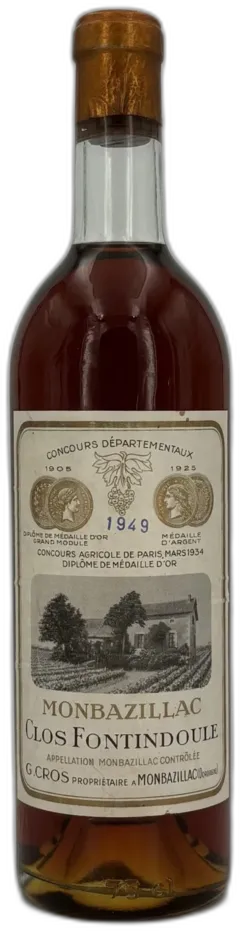 capture du vin Clos Fontindoule 1949 Monbazillac