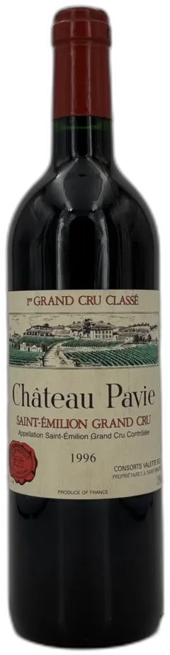 photos du vin Château Pavie 1996 Saint-Emilion 1er Grand Cru Classé A