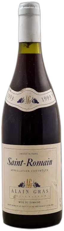 photo du vin Alain Gras Saint Romain Rouge 1993