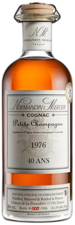 vue du vin Normandin-Mercier Petite Champagne 1976