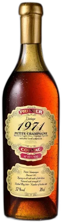 photo du vin Prunier Vintage 1971 Petite Champagne