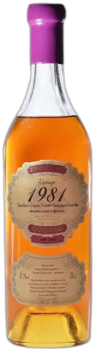 vue du vin Prunier Vintage 1981 Grande Champagne