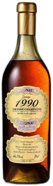 vue du vin Prunier Vintage 1990 Grande Champagne