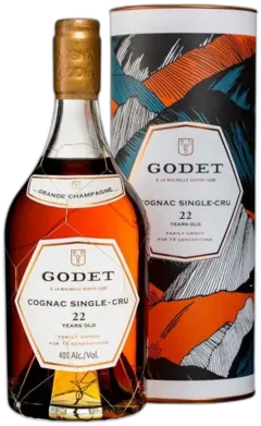 illustration du vin Godet Single-Cru 22 Ans Grande Champagne