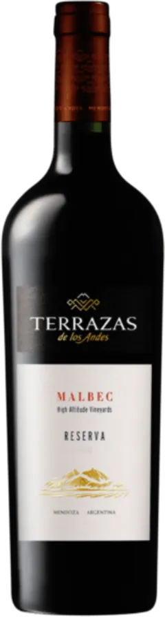 photo du vin Argentine Mendoza Terrazas de Los Andes Malbec Reserva 2023