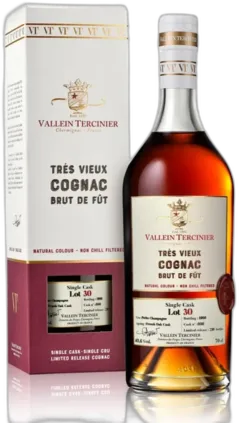 photo Vallein-Tercinier Brut de Fût Single Cask Lot 30 Petite Champagne Cognac