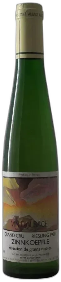 photo Riesling Grand Cru Zinnkoepfle Sélection de Grains Nobles Seppi Landmann 1988 Demie