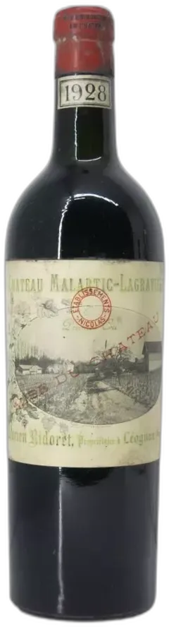 photo Château Malartic-Lagravière 1928