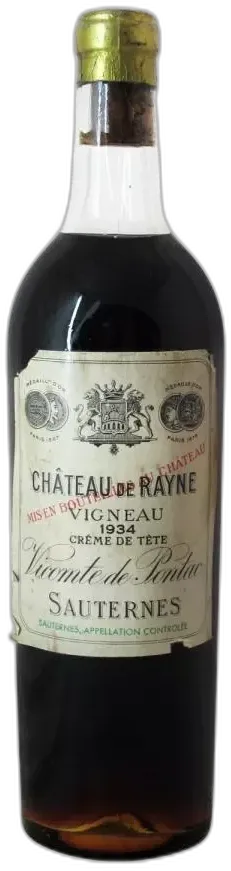 photo Château de Rayne Vigneau Crème de Tête 1934