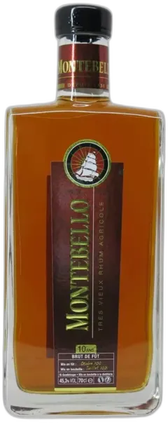 photo du vin Rhum 10 Ans Brut de Fût Montebello