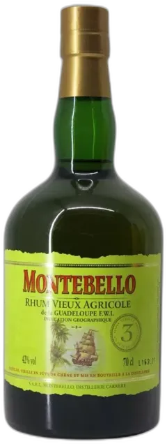 image du vin Rhum 3 Ans Montebello