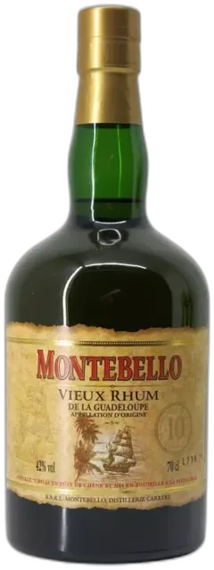 photo du vin Rhum 10 Ans Montebello