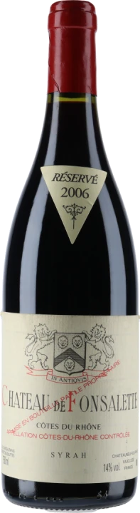 photo Château de Fonsalette Côtes du Rhône Syrah 2006