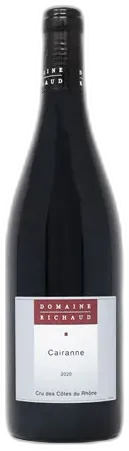 photo Domaine Richaud Cairanne Sans Soufre Rouge 2020