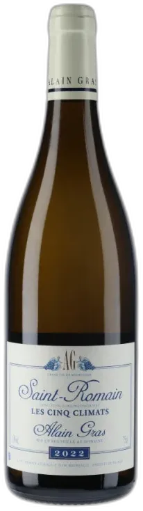 photo du vin Domaine Alain Gras Saint-Romain "les Cinq Climats" Blanc 2022
