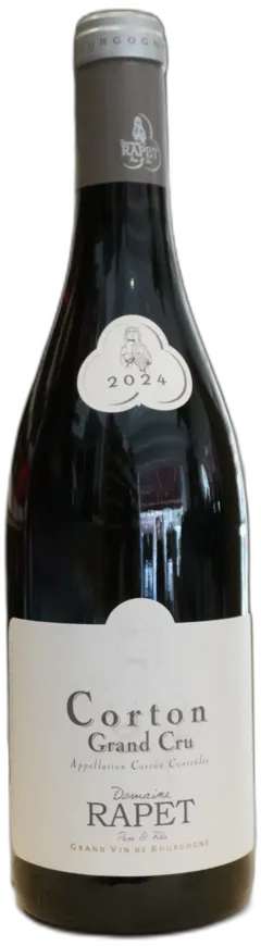 vue du vin Corton Grand Cru Rouge 2024 Domaine Rapet