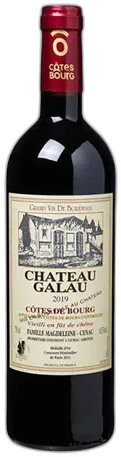 image du vin Côtes de Bourg Château Galau 2019