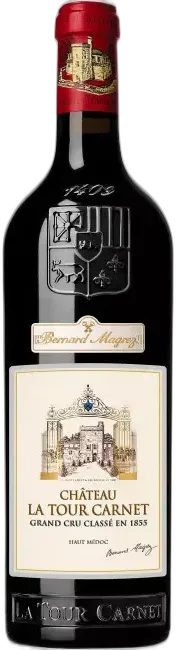 vue du vin Château la Tour Carnet 4ème Grand Cru Classé