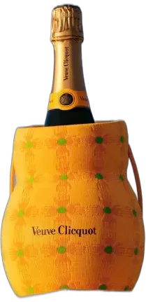 illustration du vin Veuve Clicquot Carte Jaune Bucket Sun Holder Édition Yinka Ilori