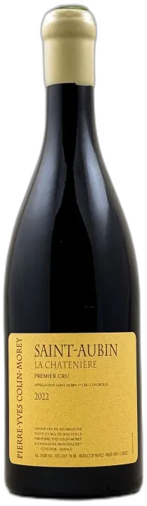 vue du vin Pierre Yves Colin Morey Saint Aubin 1er Cru "la Chatenière" 2022