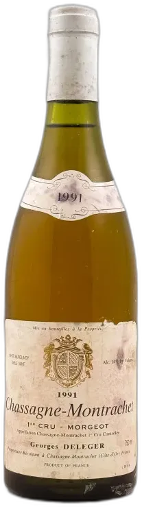 photo du vin Georges Deleger Chassagne Montrachet 1er Cru "Morgeot" 1991