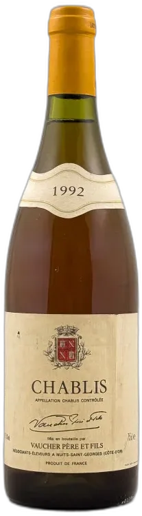 photos du vin Vaucher Père et Fils Chablis 1992