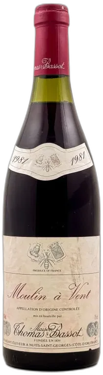 illustration du vin Thomas Bassot Moulin à Vent 1981