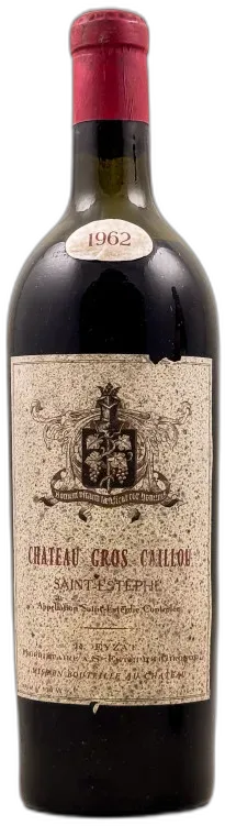 photo du vin Gros Caillou Saint Emilion 1962