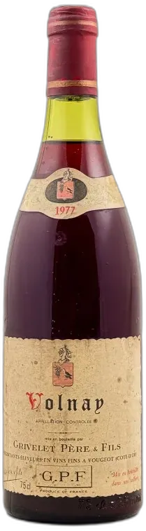 image du vin Grivelet Père & Fils Volnay 1977
