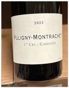 image du vin Frédéric Cossard Puligny-Montrachet 1er Cru Garennes