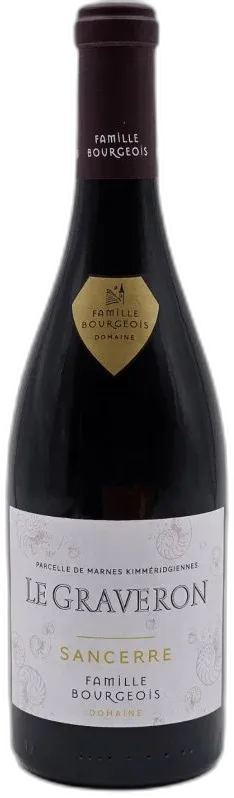vue du vin Sancerre Rouge Parcellaires le Graveron 2020 Bourgeois