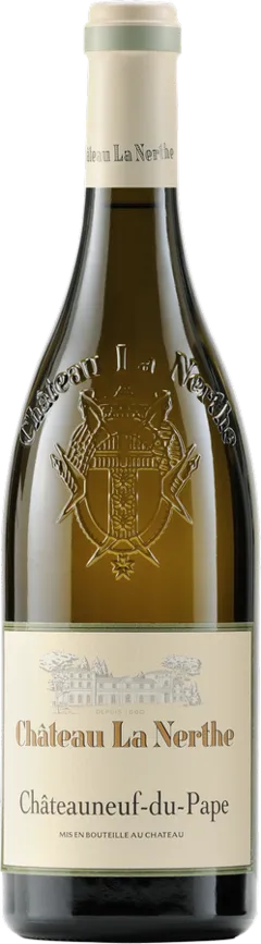 vue du vin Châteauneuf-du-Pape Château la Nerthe Blanc 2024