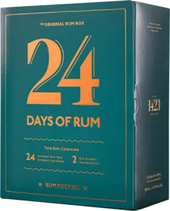 image du vin 24 Days of Rhum Rhum "Calendrier de l'Avent : 24x2cl + 2 Verres" Brun Giftbox