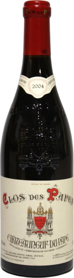 vue du vin Paul Avril Clos des Papes Chateauneuf-du-Pape, Rhone, France