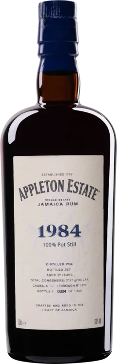 photo du vin Appleton Molasses Jamaican Rhum "37 Ans - Vélier Hearts Collection" Brun 1984 Giftbox