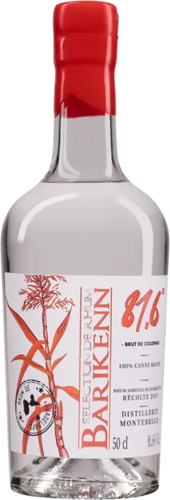 image du vin Barikenn Rhum Agricole de Guadeloupe "Montebello Brut de Colonne Récole " Blanc