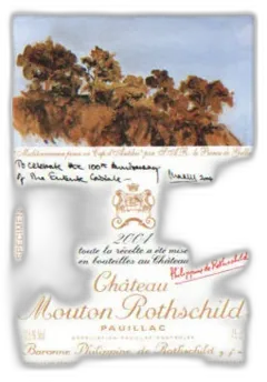 capture du vin Chateau Mouton Rothschild