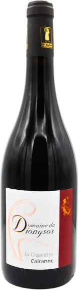 image du vin Domaine de Dionysos la Cigalette Aoc Cairanne et Bio 2024