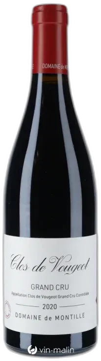 photo du vin Domaine de Montille Clos de Vougeot Grand Cru 2020