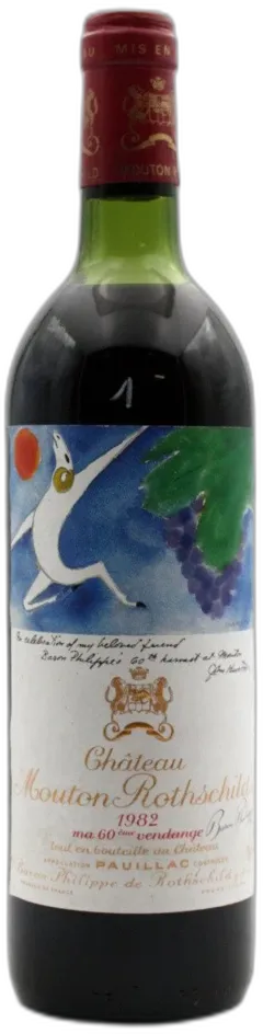 image du vin Mouton Rothschild Niveau Bas Goulot