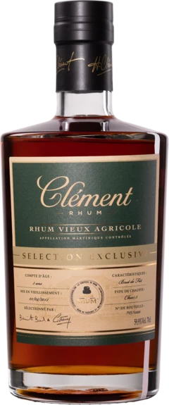 photo Clément Rhum Vieux Agricole de Martinique “la Confrérie du Rhum 5 Ans“ Brun 59 9°