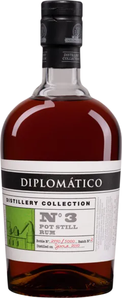 photo du vin Diplomatico Molasses Venezuelian Rhum "Collection n°3 : Pot Still - Signé Par le Master Blender Nelson Hernandez" Brun Giftbox