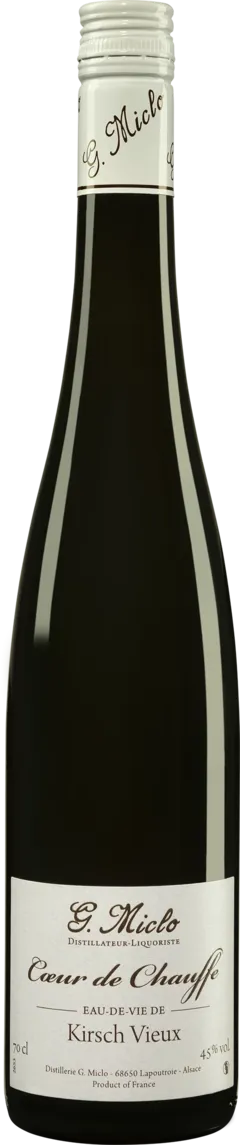 vue du vin Distillerie Gilbert Miclo Eau de Vie d’Alsace "Kirsch Vieux - Coeur de Chauffe" Giftbox